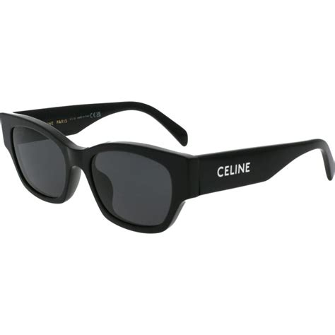 CELINE CL40197U 01A Shiny Black Cat Eye Sunglasses With 